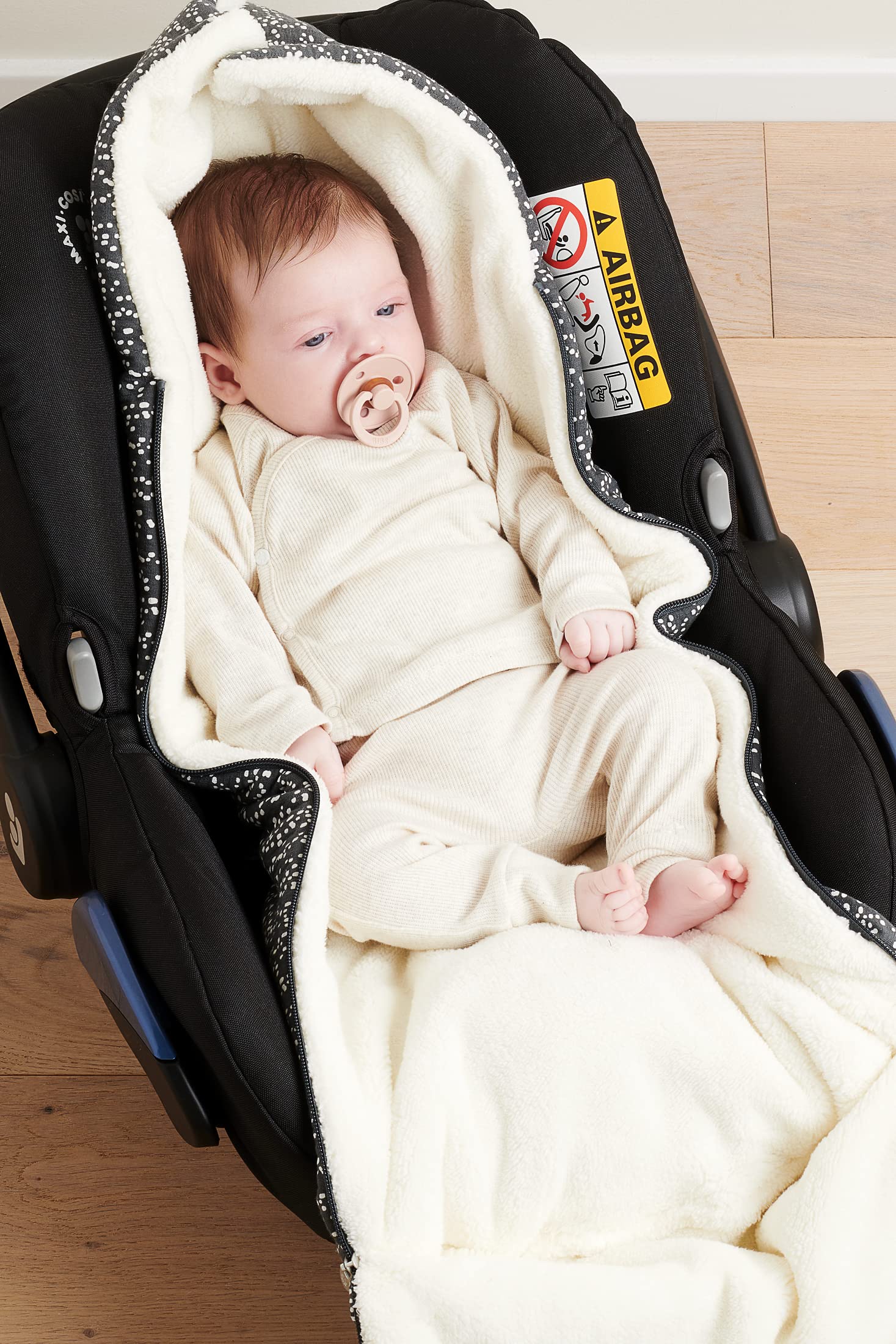 noppies-unisex-autositz-fu-sack-teddy-fancy-dot-aus-jersey-tog-4-5-nachhaltig-3- image 3