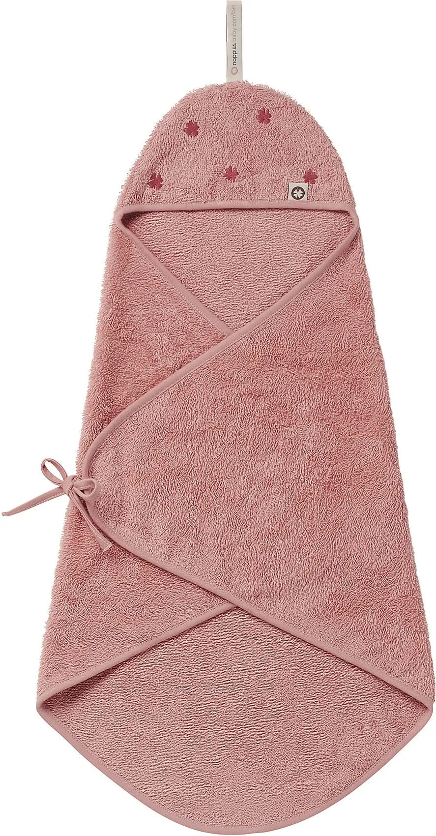 noppies-unisex-frottee-neugeborenen-wickeltuch-clover-bio-baumwolle-kapuze-mit-v image 1