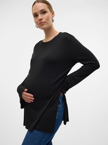 mamalicious-damen-top-normal-geschnitten-hoch-geschlossen-lang-rmlig-2-in-1-f-r- image 8
