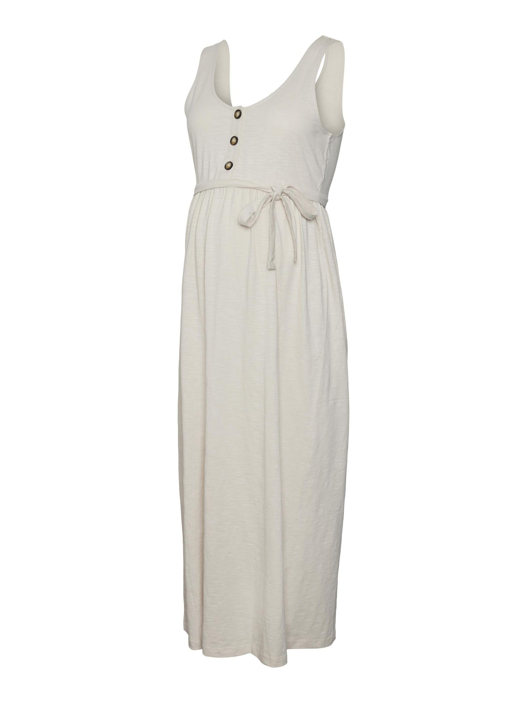 mamalicious-damen-kleid-mlevi-lia-sl-jrs-ankle-dress-rmellos-100-baumwolle image 4