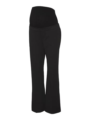 mamalicious-mlmila-damen-umstands-stoffhose-mit-elastischem-bund-pintuck-detail image 6
