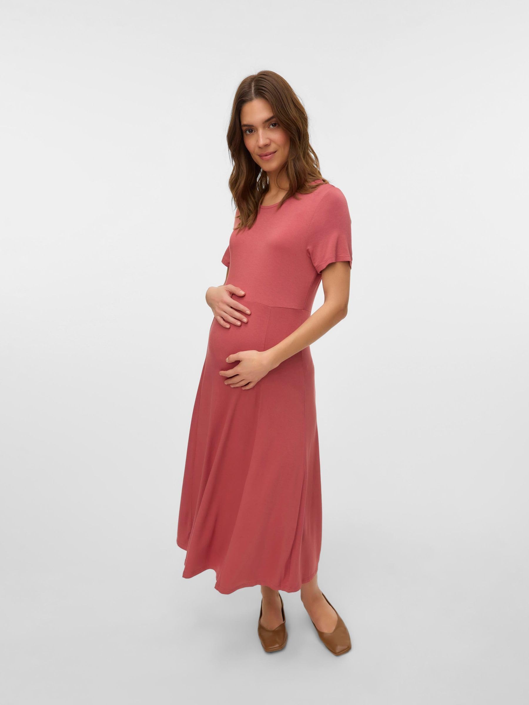mamalicious-mlnaila-umstandskleid-mit-trapezausschnitt-und-kurzarm-normal-geschn image 4