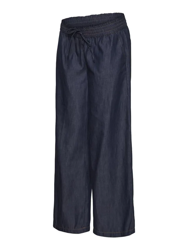 mamalicious-umstands-hose-mit-weitem-beinschnitt-elastischer-taille image 1