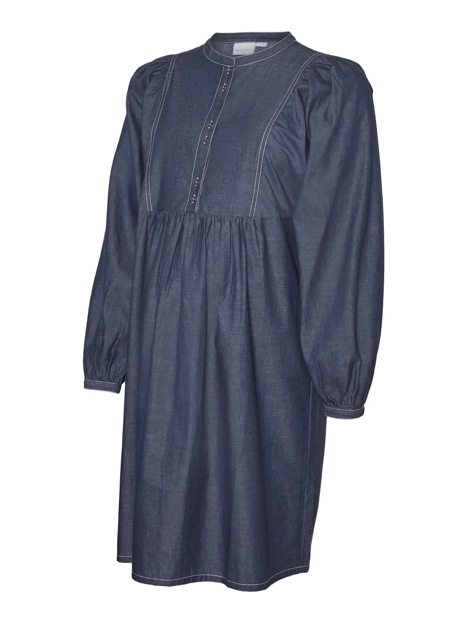 mamalicious-umstands-kleid-mit-ballon-rmeln-und-knopfleiste image 1