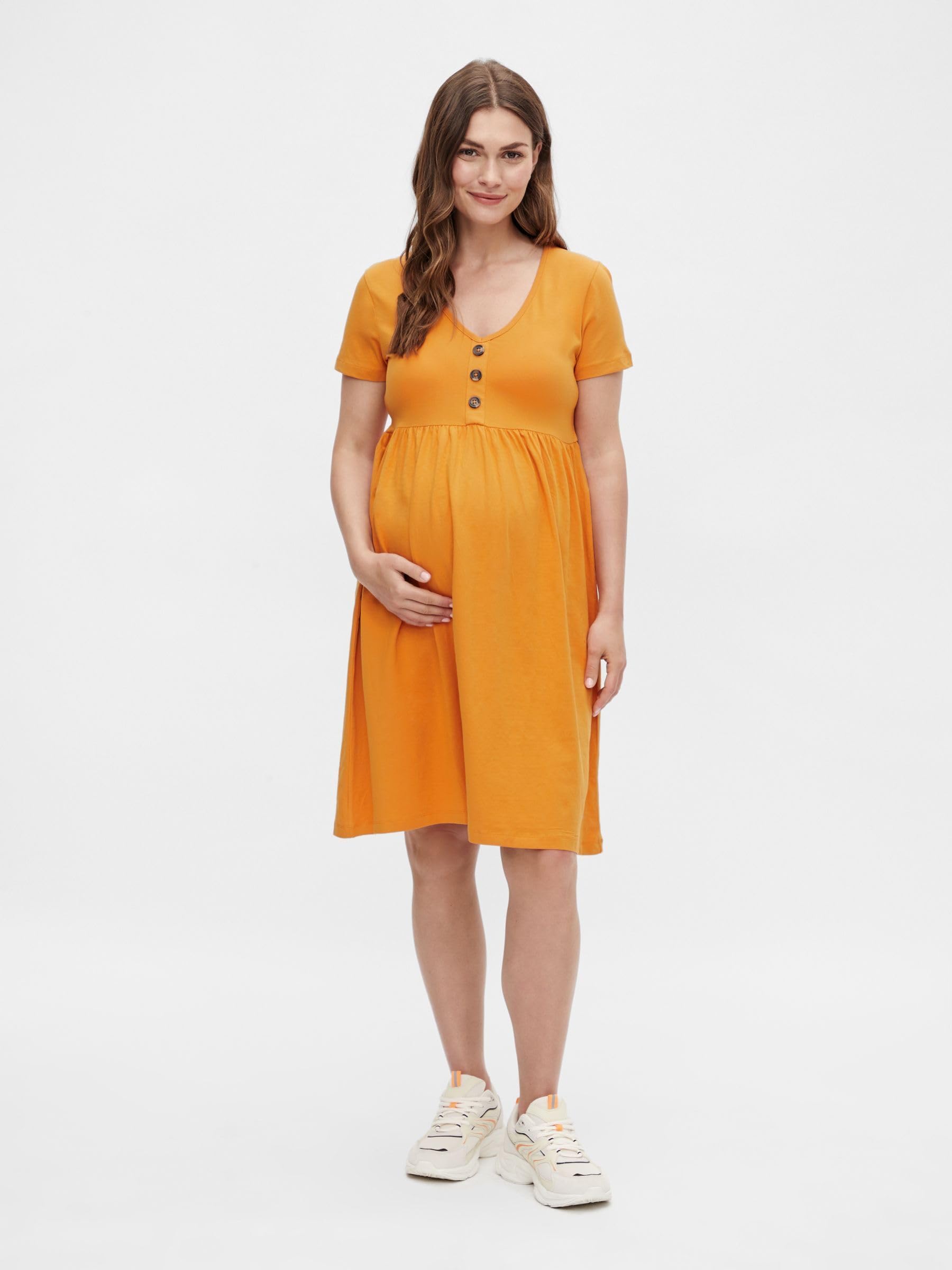 mamalicious-umstandskleid-mlsandra-kurz-v-ausschnitt-bund-ber-dem-bauch image 4