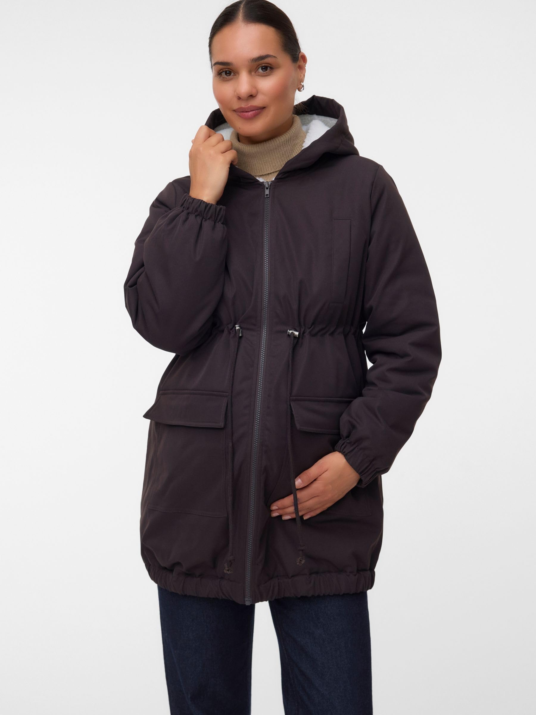 mamalicious-umstands-jacke-mit-kapuze-3-in-1-outerwear-mit-elastischen-b-ndchen image 2