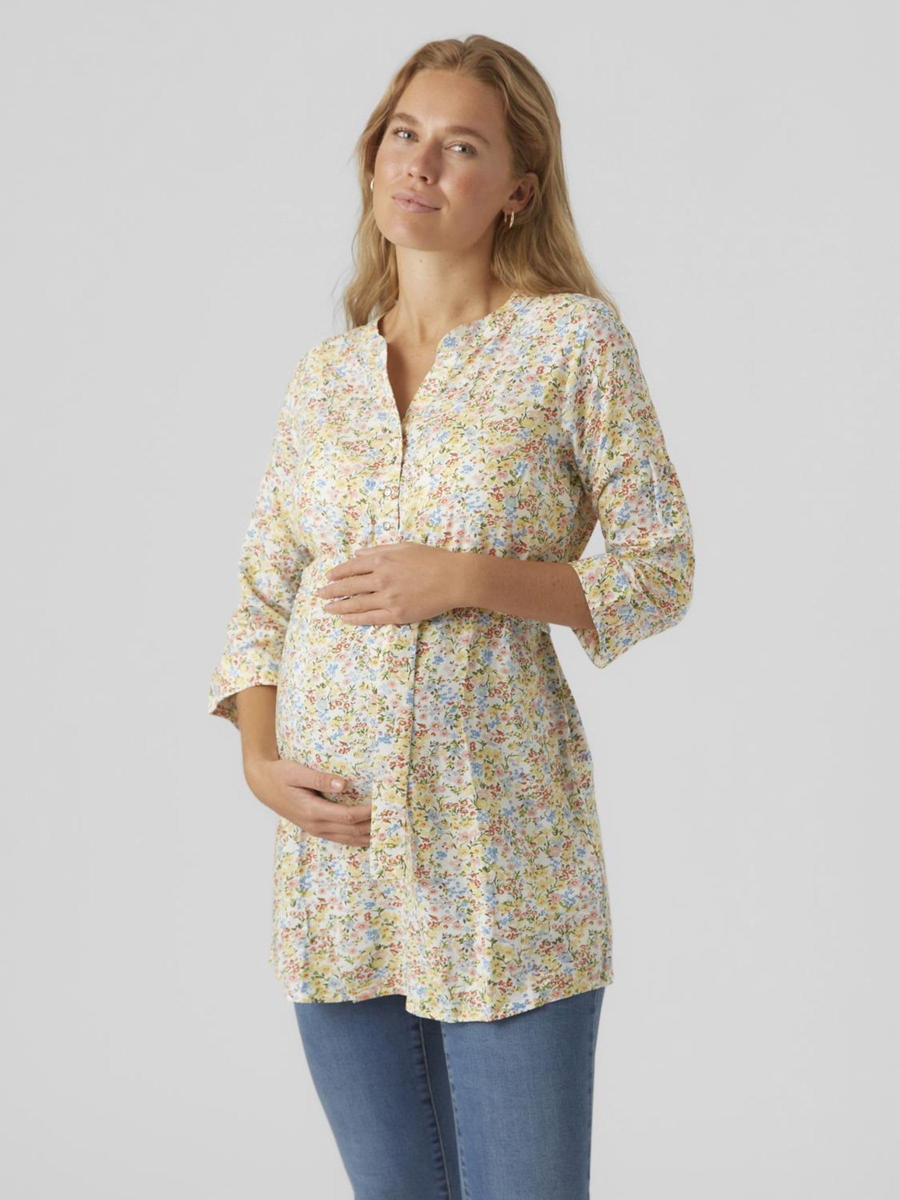 mamalicious-mlnova-mercy-damen-umstands-und-stilltunika-mit-3-4-arm-und-bindeg-r image 2