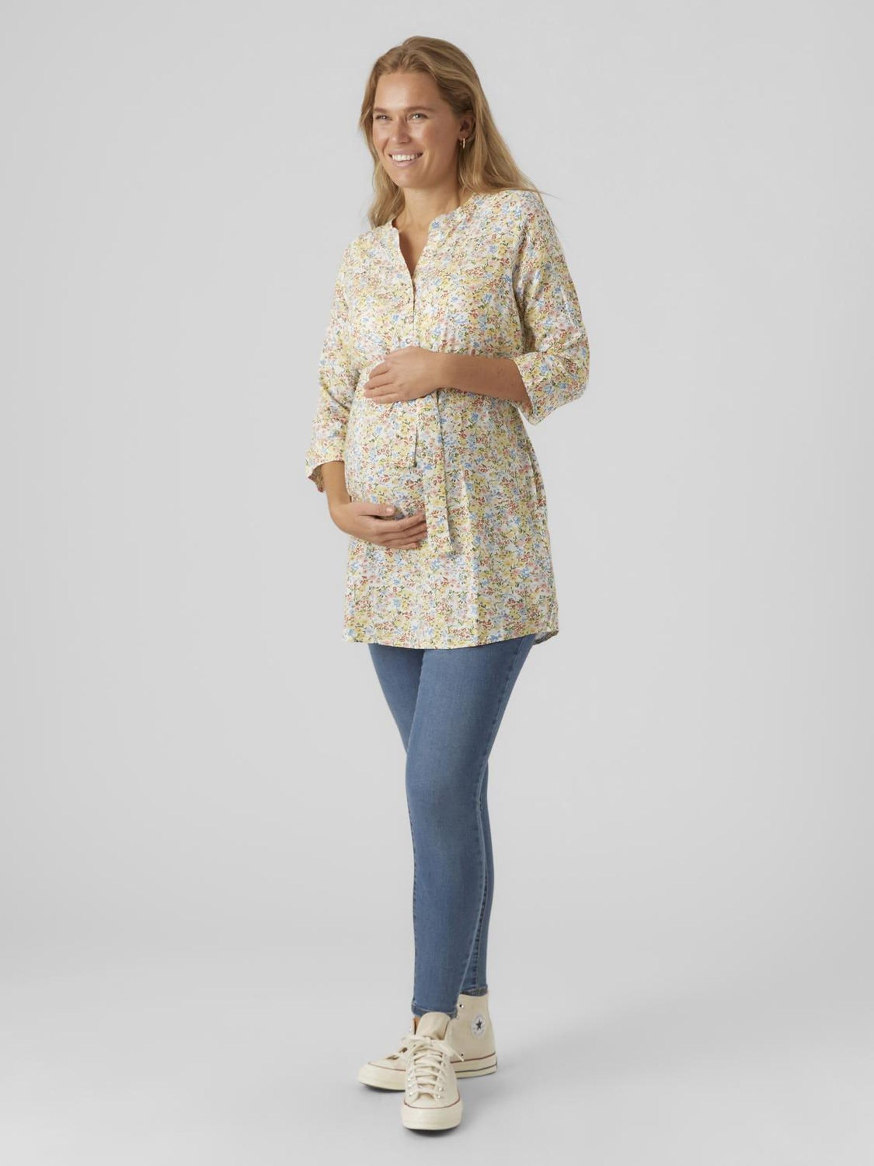 mamalicious-mlnova-mercy-damen-umstands-und-stilltunika-mit-3-4-arm-und-bindeg-r image 4
