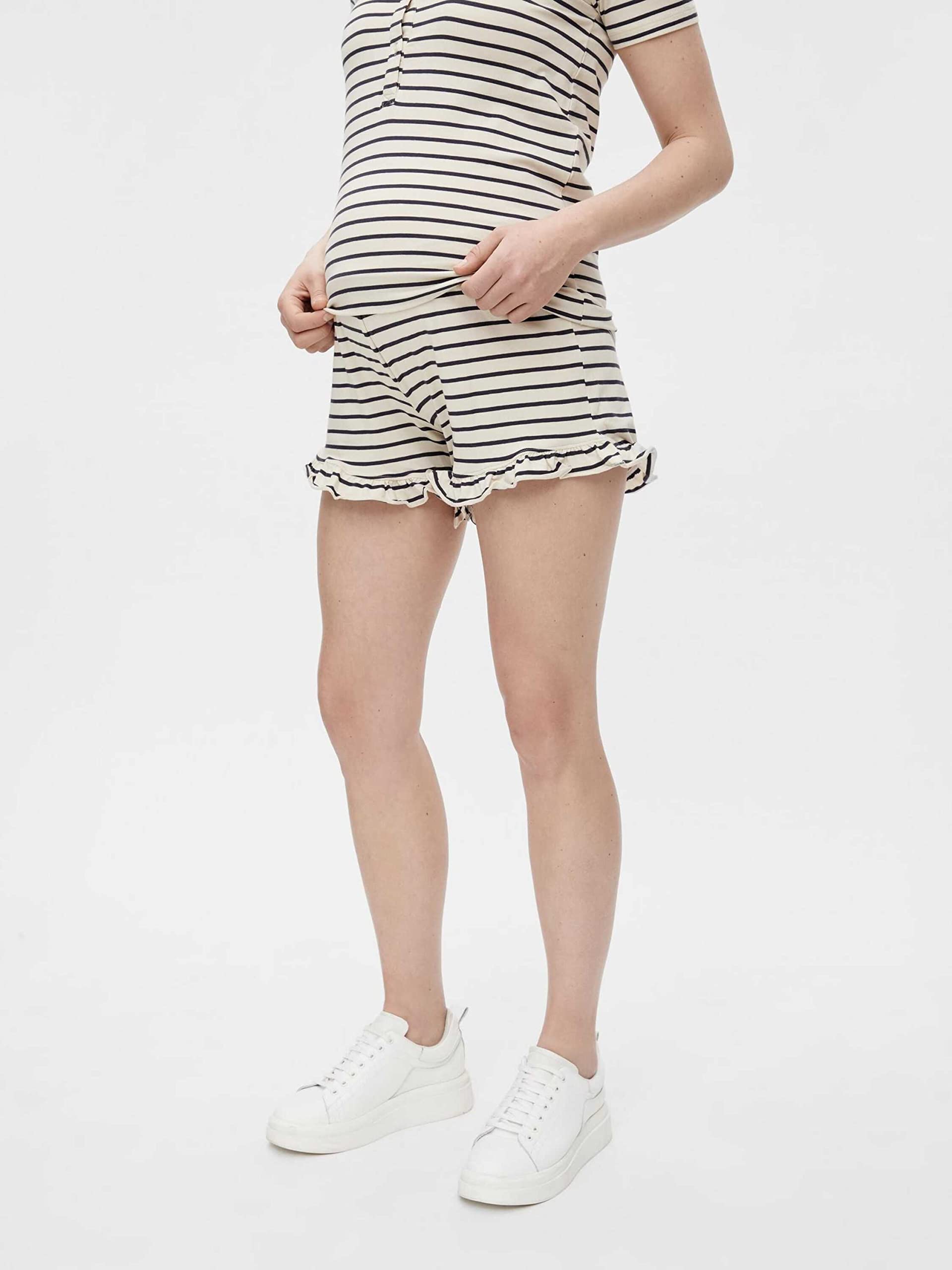 mamalicious-umstandshose-nadine-navy-creme image 4