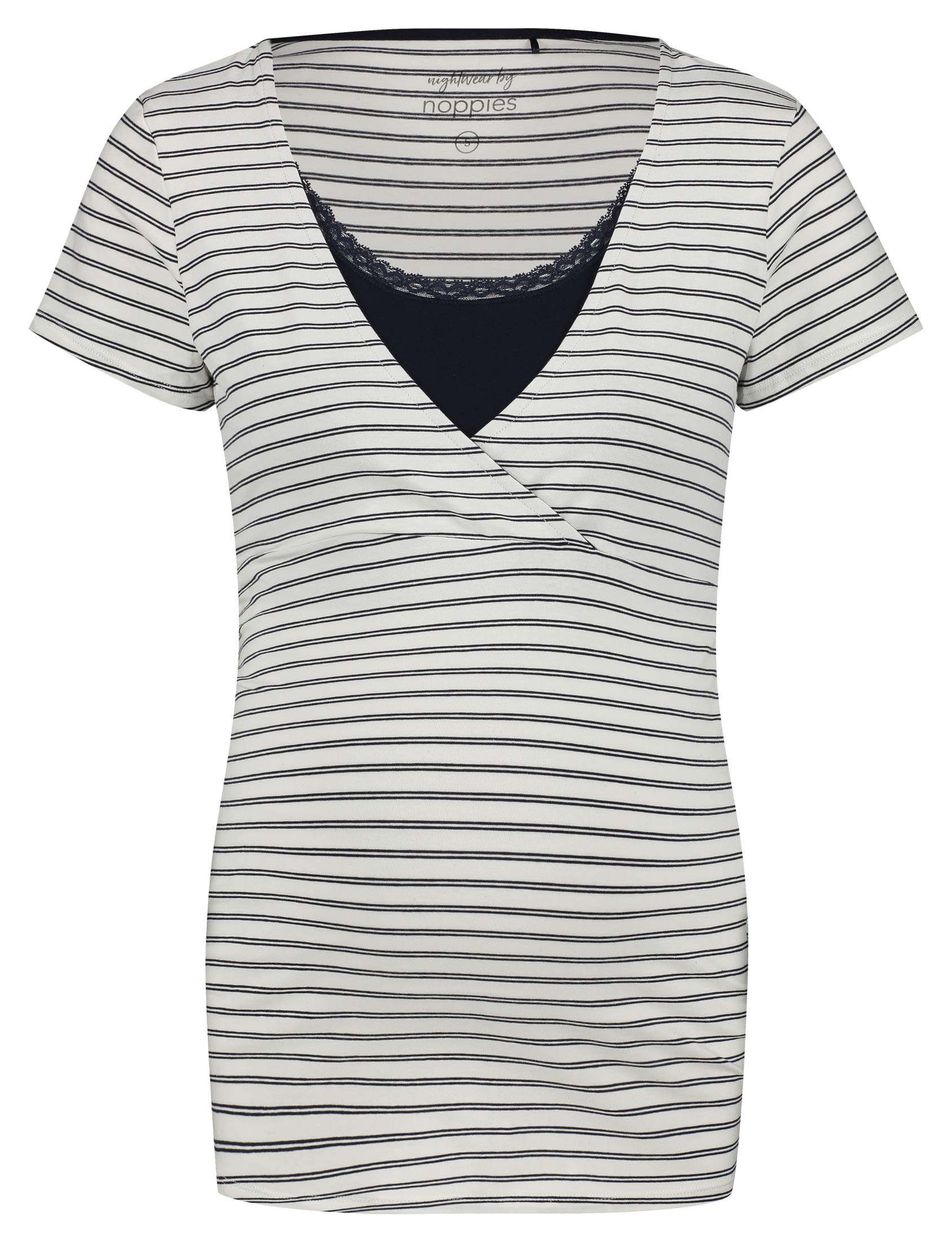 noppies-umstands-schlafanzugoberteil-nurs-ss-roos-yd-stripe-kurz-rmeliges-stillt image 1