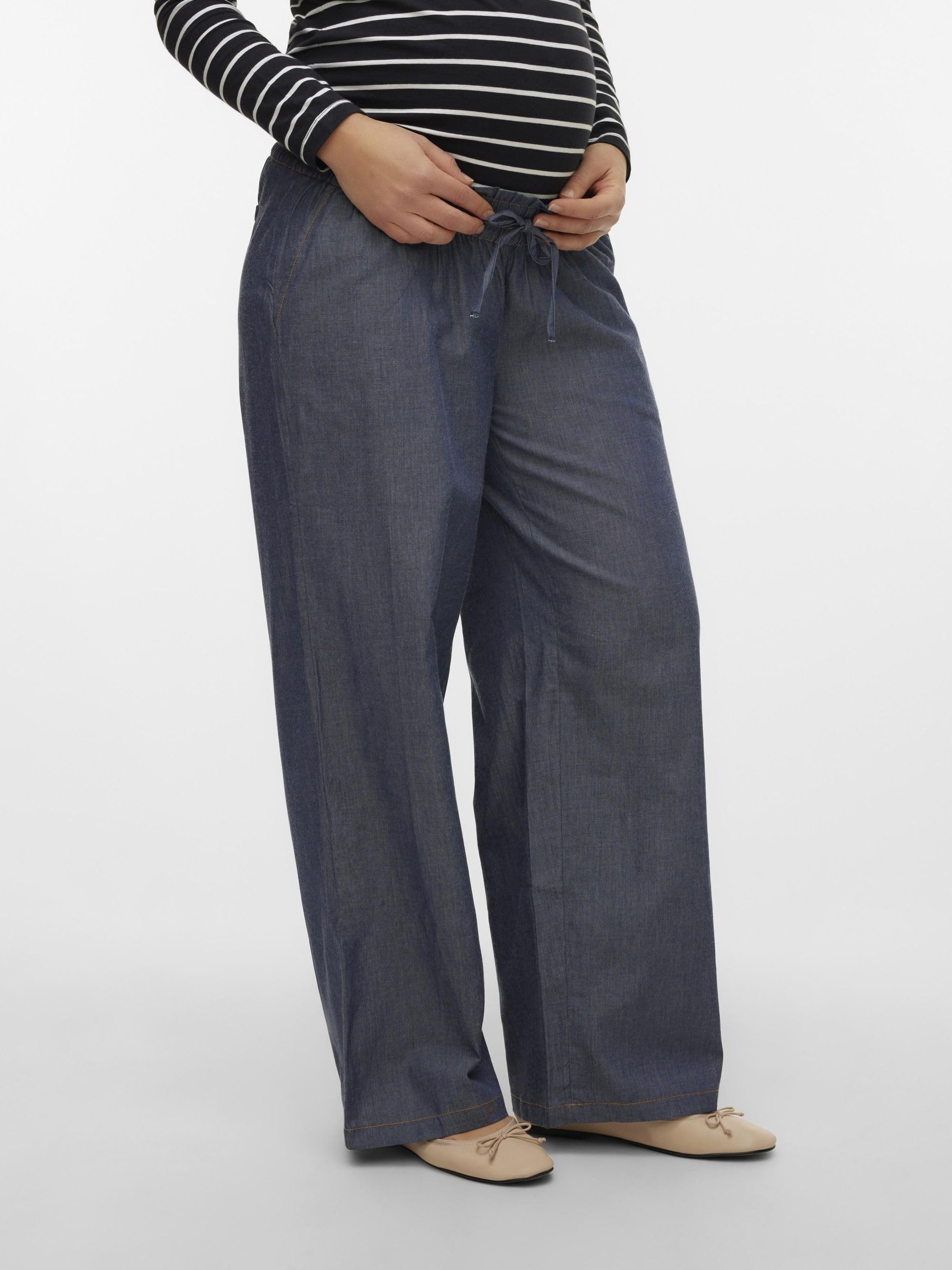 mamalicious-umstands-hose-mit-weitem-beinschnitt-elastischer-taille image 6