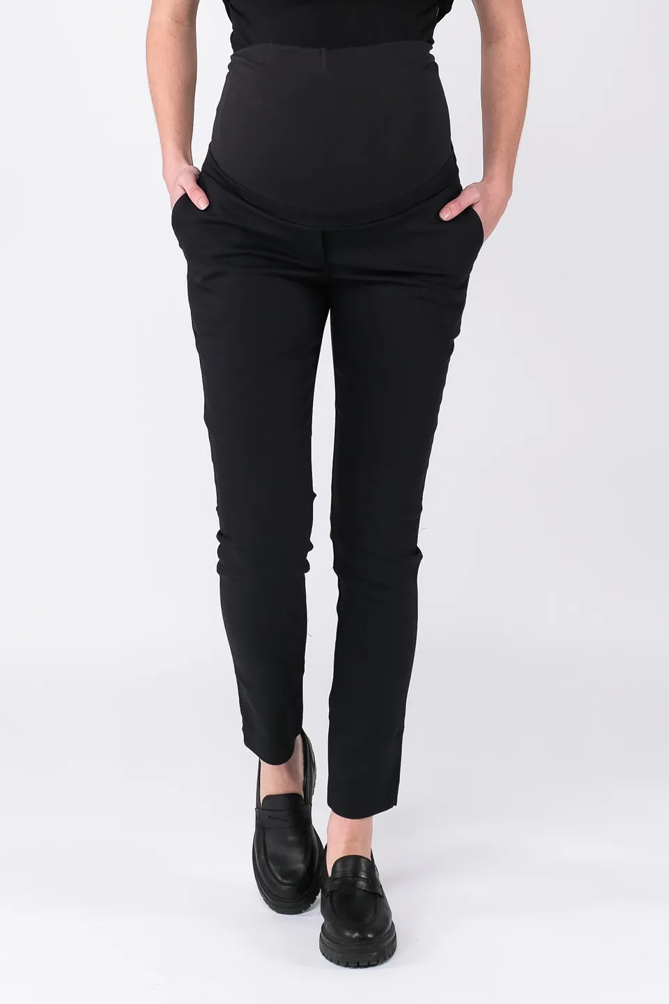 love2wait-pants-business-umstands-jeans-mit-angezetem-bauchst-ck-in-navy image 1