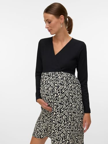mamalicious-mlmari-umstandskleid-2-in-1-stillkleid-mit-v-ausschnitt-langarm-und- image 8