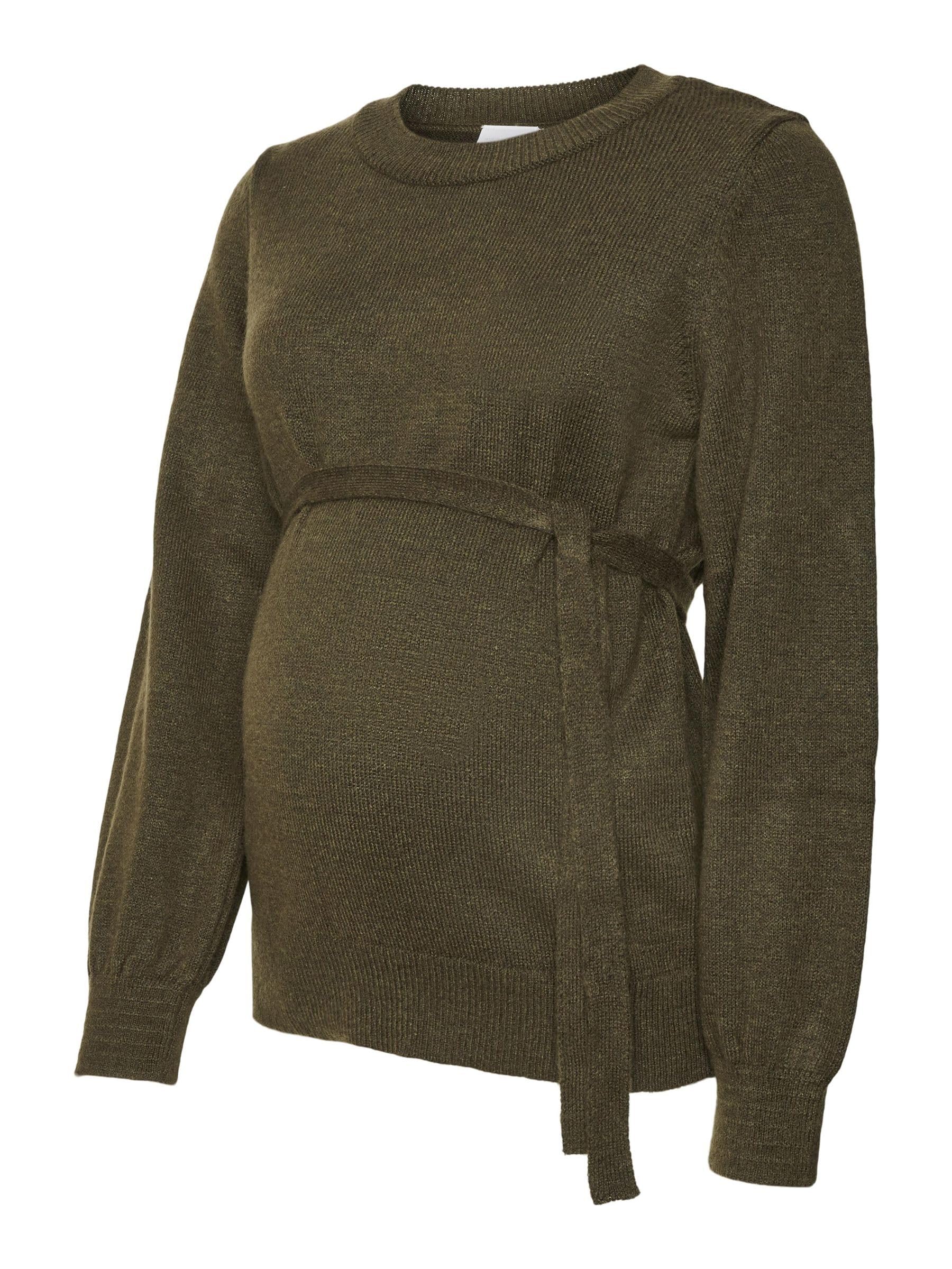 mamalicious-mlpilar-umstands-strickpullover-f-r-damen-gebundenes-detail-feinstri image 7