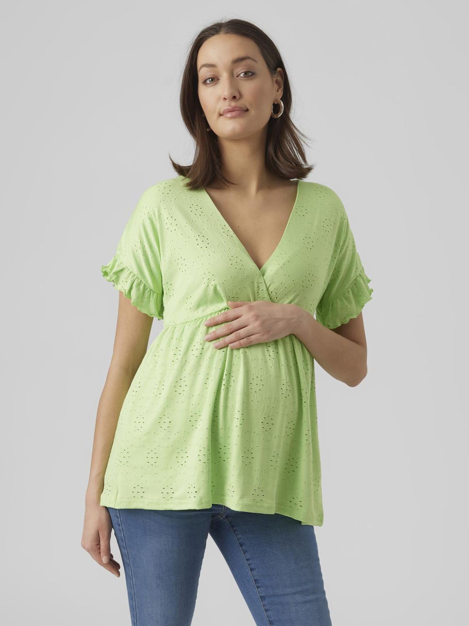 mamalicious-damen-umstands-und-stillshirt-mlpilar-mit-wickeloptik-v-ausschnitt-u image 2