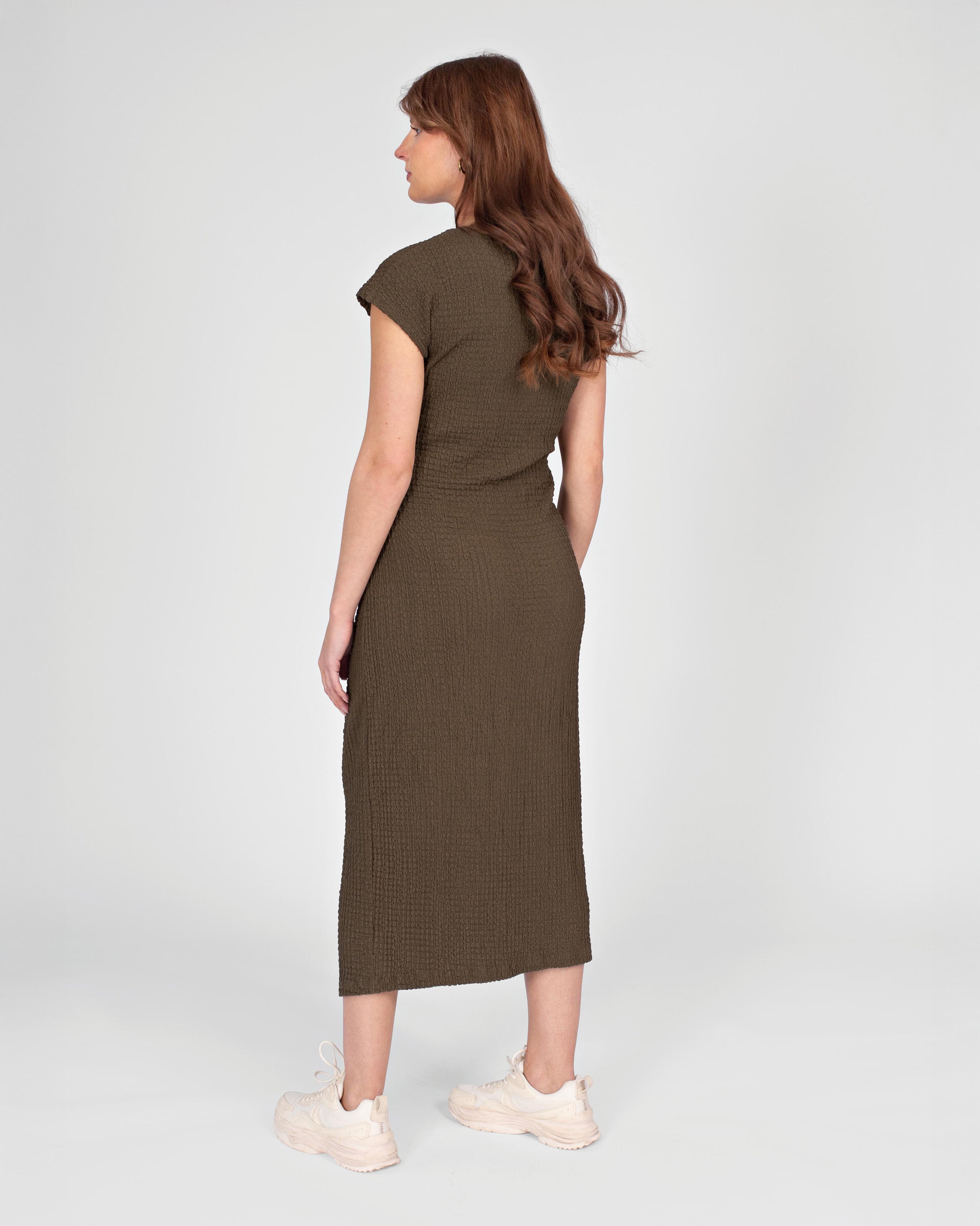 love2wait-zimra-umstandskleid-lang-olivgr-n-wrinkle-jersey-midi image 3