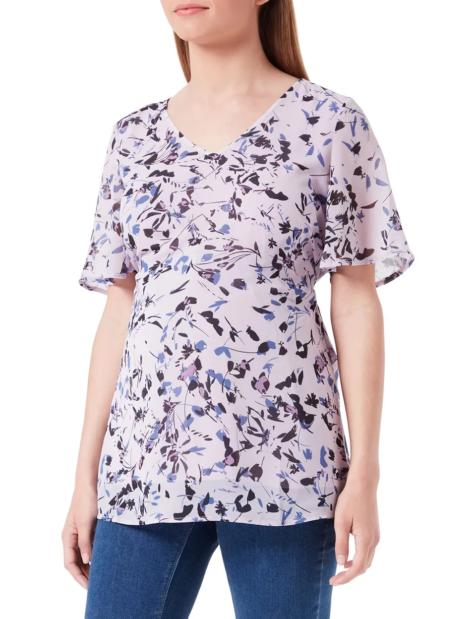 noppies-damen-umstandsbluse-kula-bluse-kurzarm-allover-print image 1