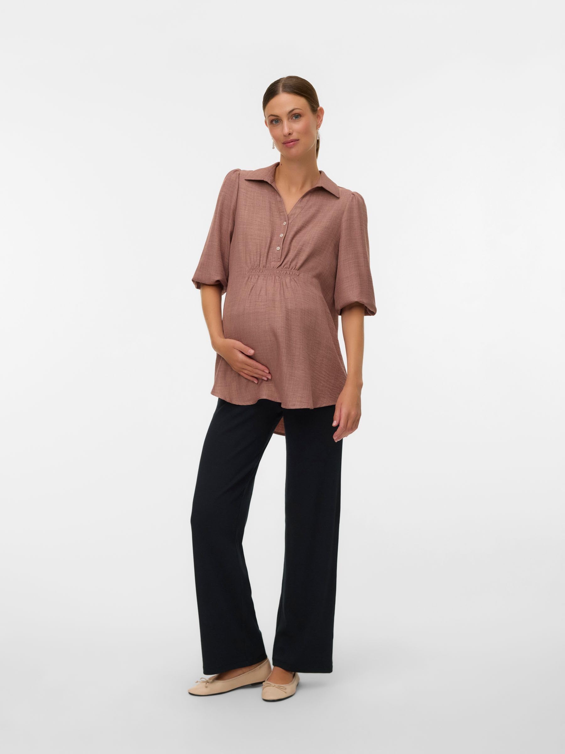 mamalicious-pilar-stillbluse-v-ausschnitt-3-4-rmel-normale-passform image 4