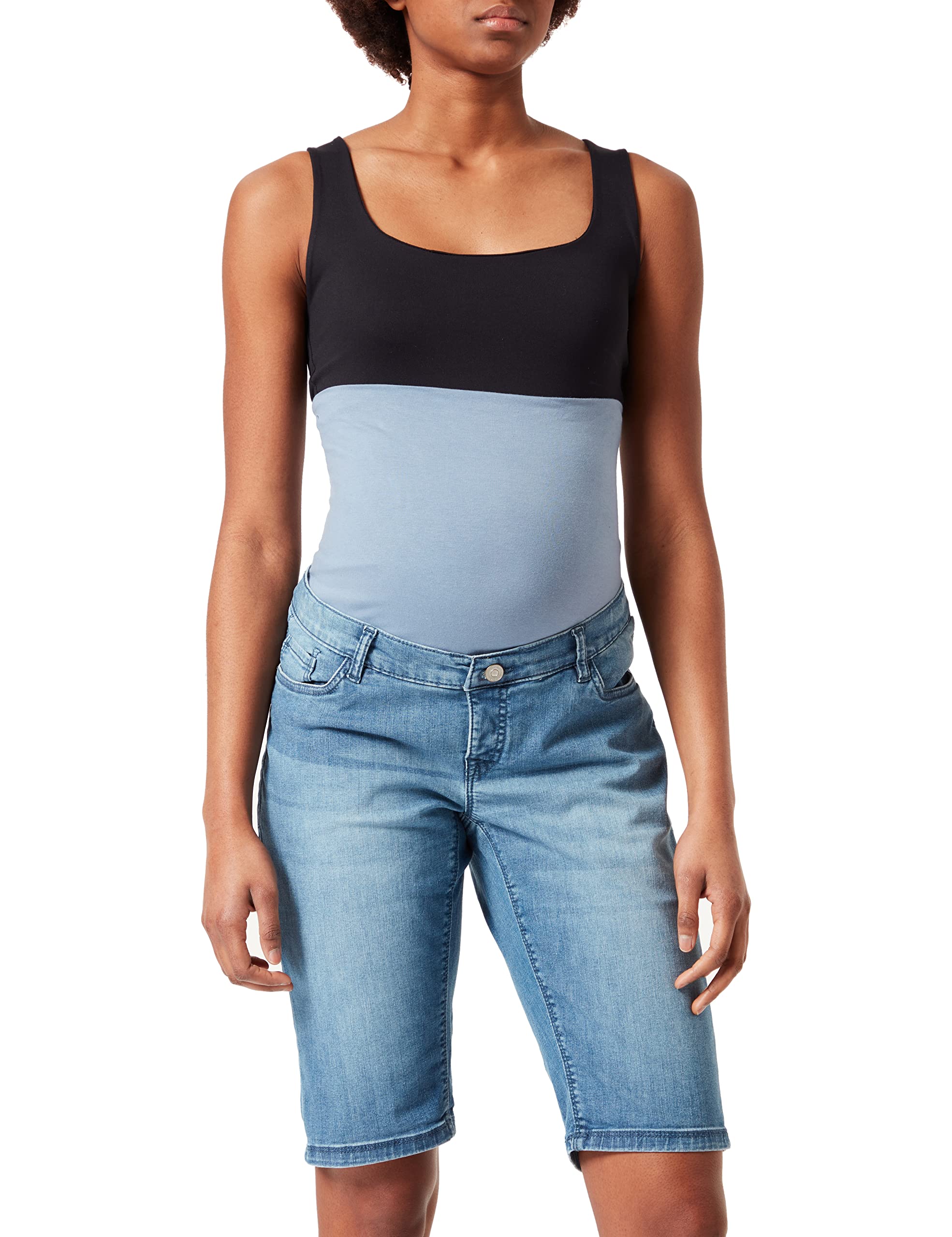 noppies-umstands-shorts-over-the-belly-latta-aged-blue-jeansshorts-mit-bauchband image 1