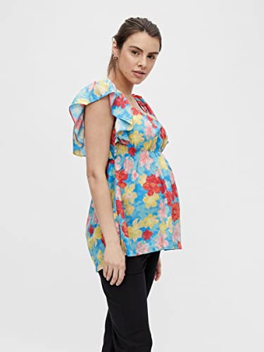mamalicious-mlfrida-cap-frill-woven-top-a-stillbluse image 8