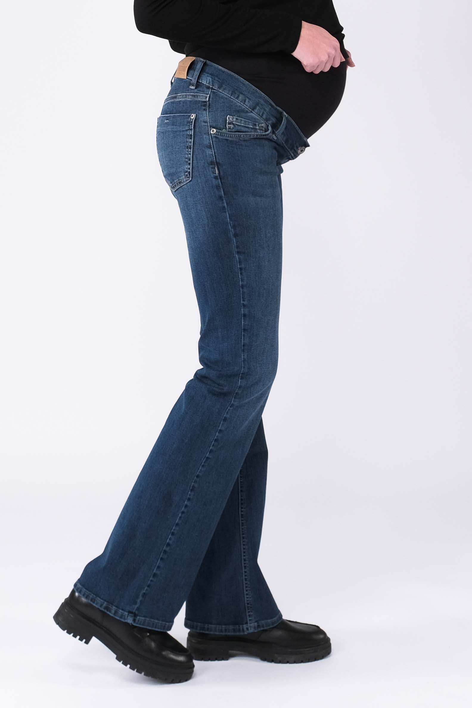 love2wait-judy-flared-fit-stone-wash-umstandsjeans-mit-ausgestelltem-bein image 4