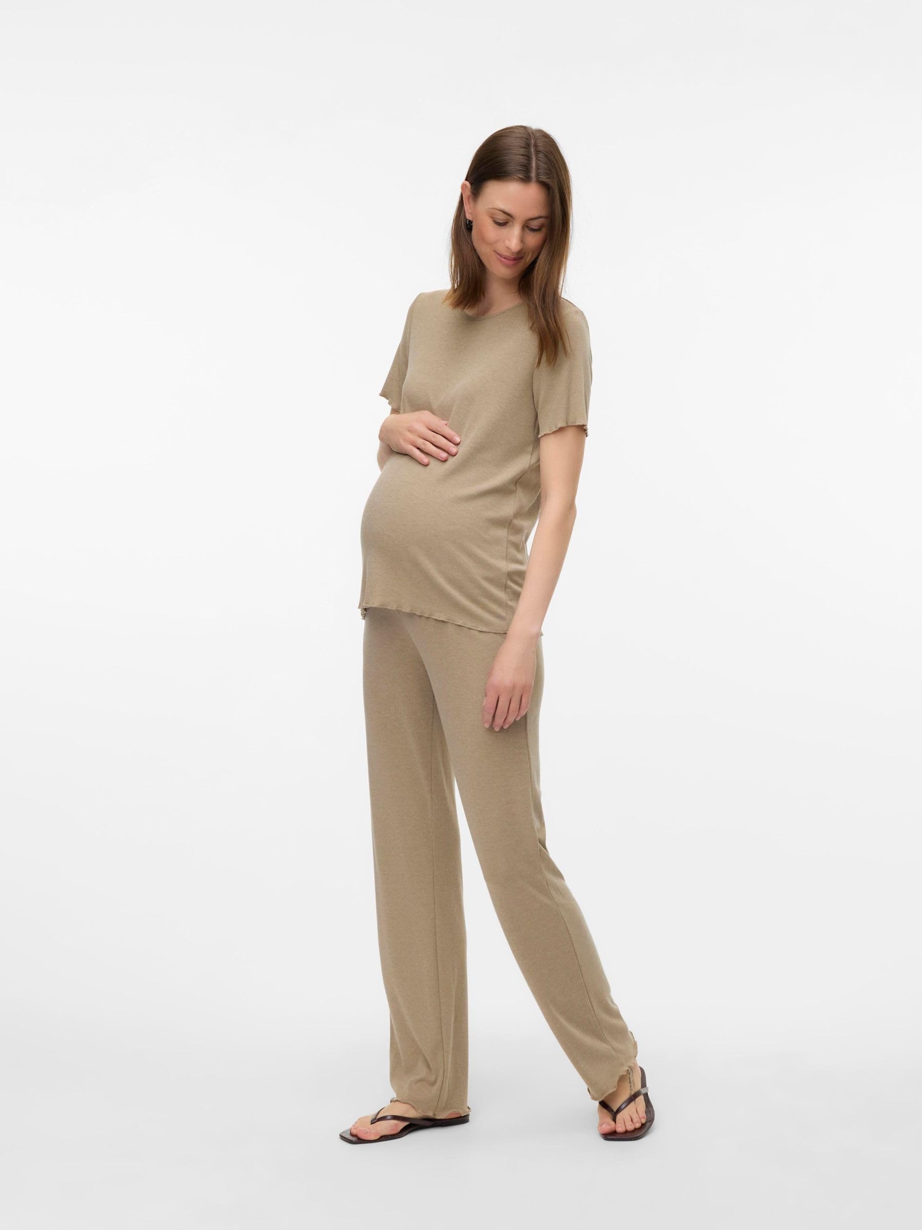 mamalicious-mlpilar-umstands-bluse-mit-rundhalsausschnitt-und-kurzarm-normal-ges image 4