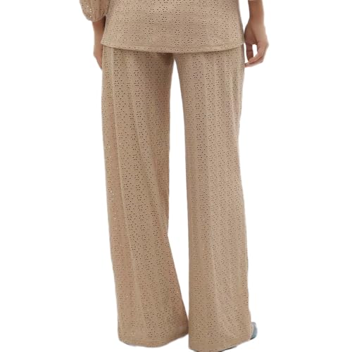mamalicious-mangie-damenhose-beige-umstandshose-mit-weitem-bein-st-tzband-und-el image 6