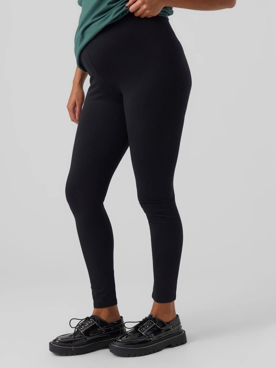 mamalicious-umstandsleggings-skinny-fit-2er-pack-bio-baumwolle-leo-schwarz image 6