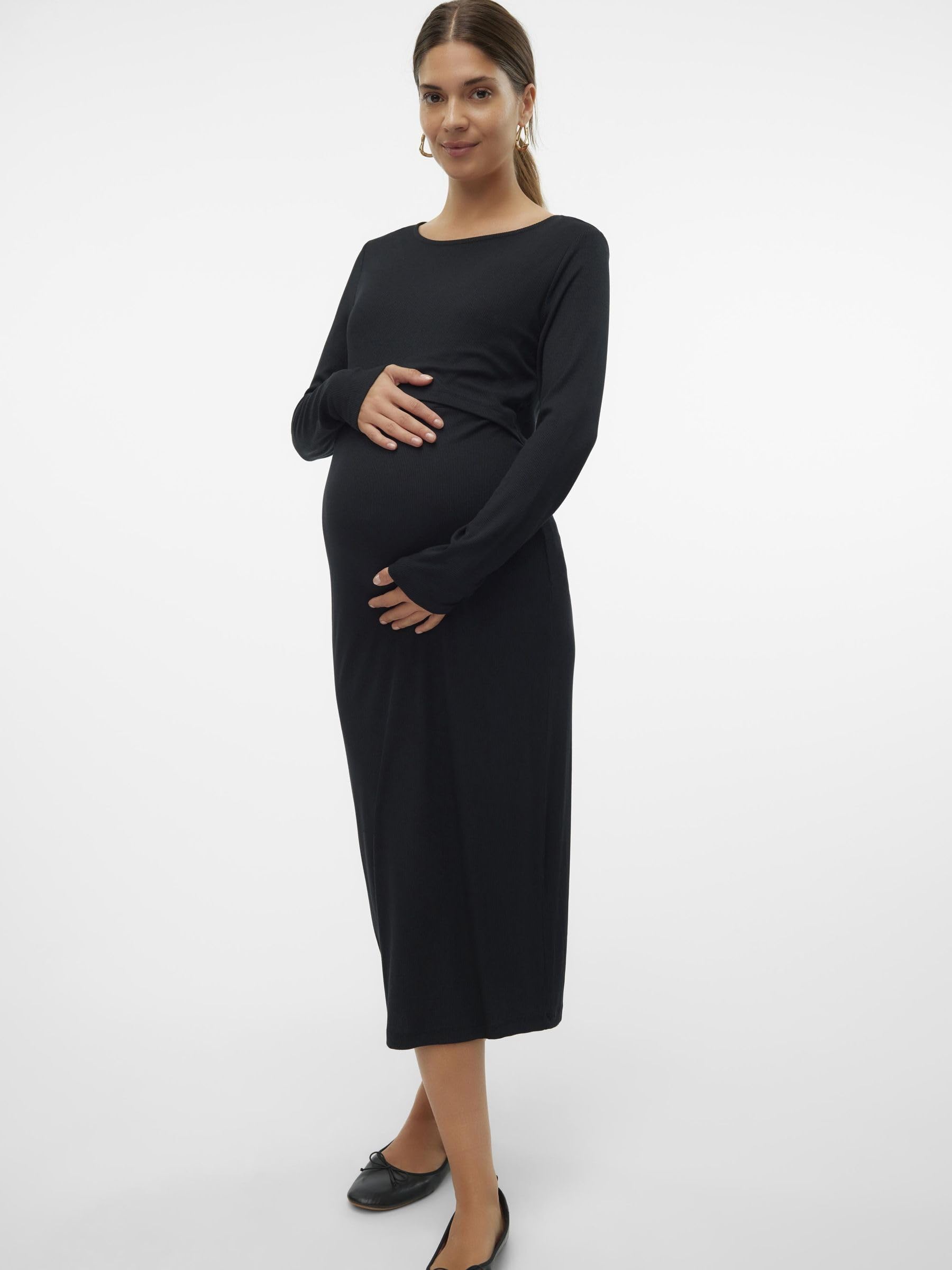 mamalicious-mlbrynna-umstandskleid-kn-chellang-stil-komfort image 2