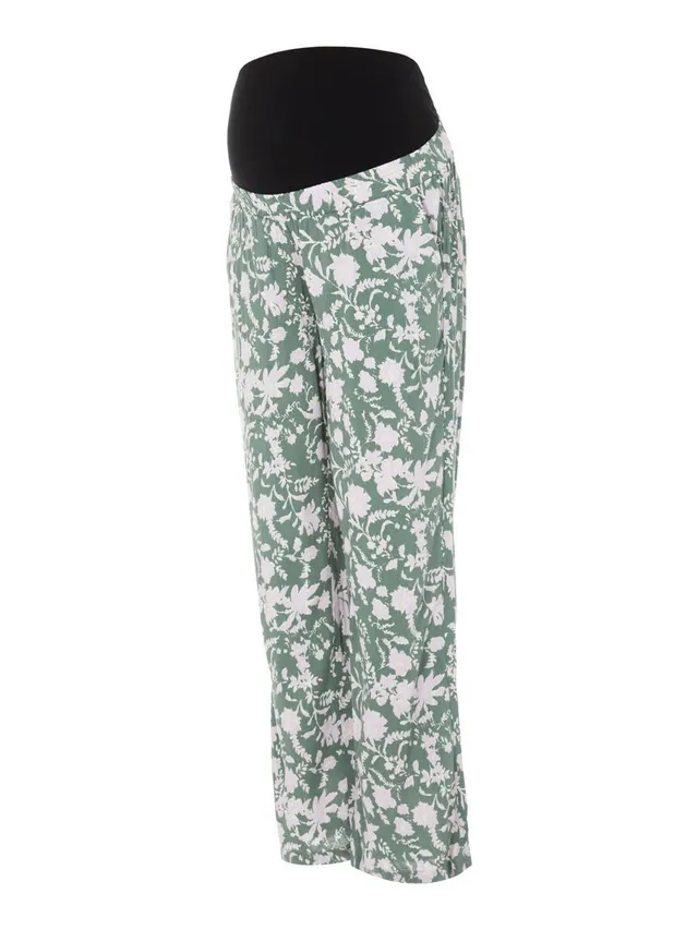 mamalicious-mlthea-woven-wide-pants-bequeme-umstandshose-mit-blumenprint image 1
