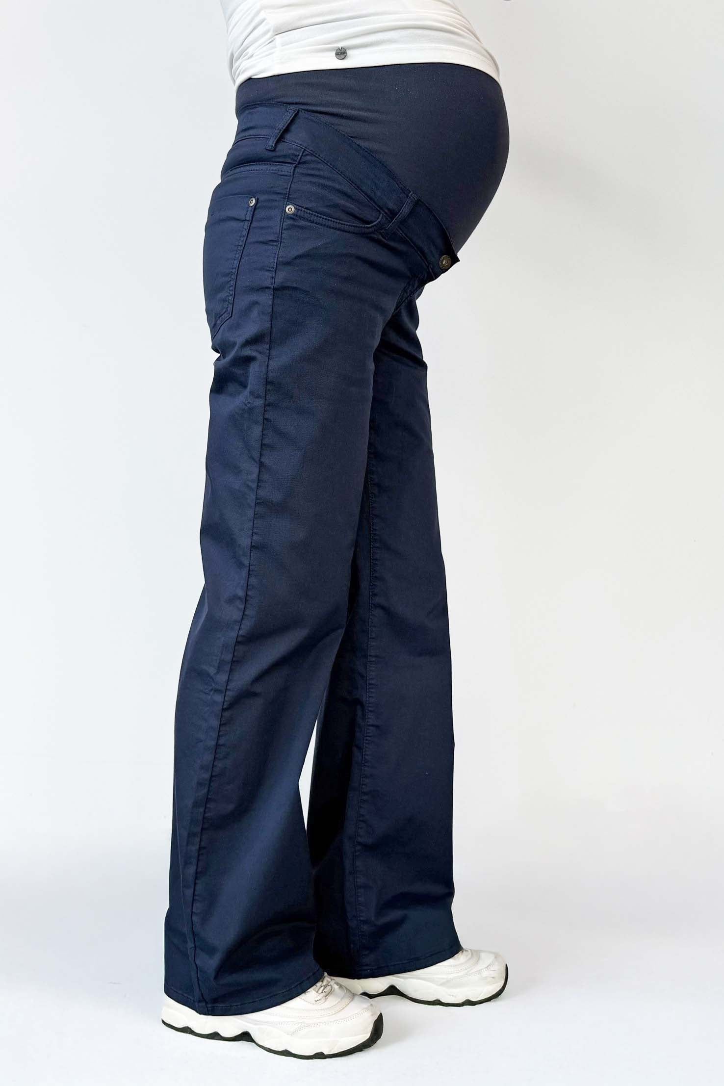 love2wait-pants-julia-cotton-wide-leg-umstands-und-stillhose-marineblau image 2