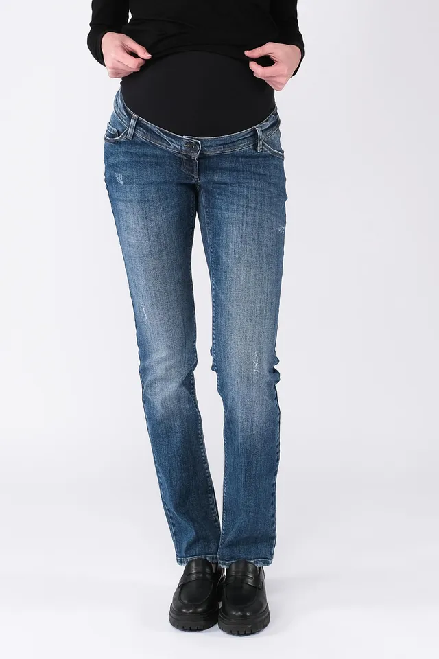 love2wait-jeans-grace-straight-umstandsjeans-in-stone-wash-schlanke-gerade-passf image 1