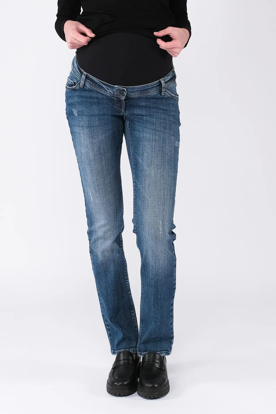 love2wait-jeans-grace-straight-umstandsjeans-in-stone-wash-schlanke-gerade-passf image 1