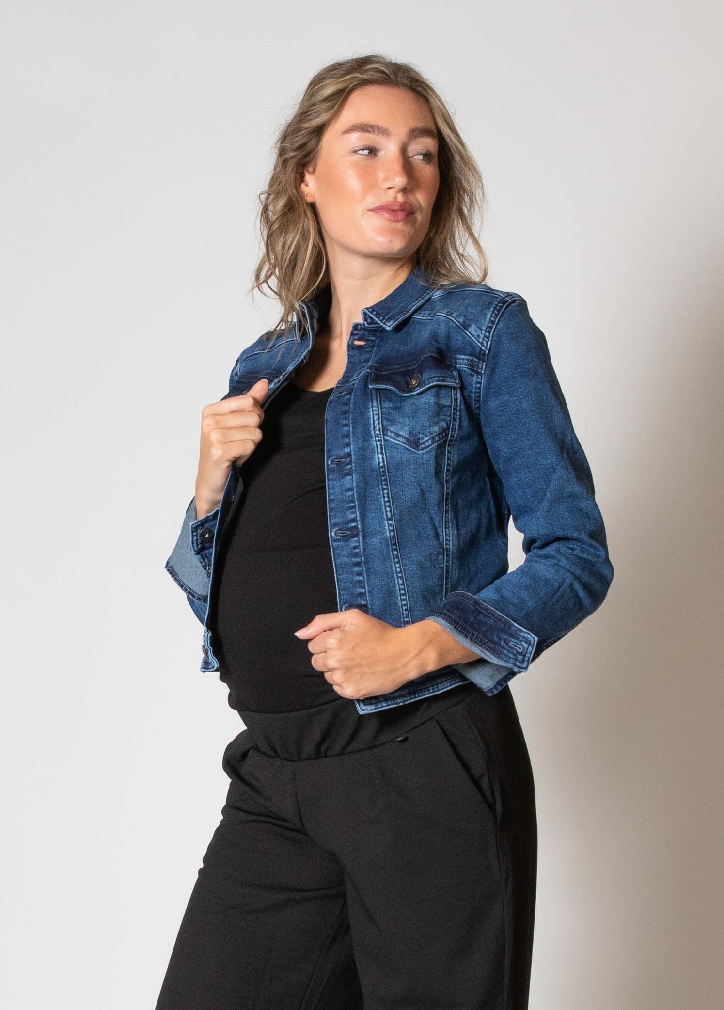 love2wait-jacket-denim-jeansjacke-mit-brusttaschen-und-metallkn-pfen-stone-wash image 2