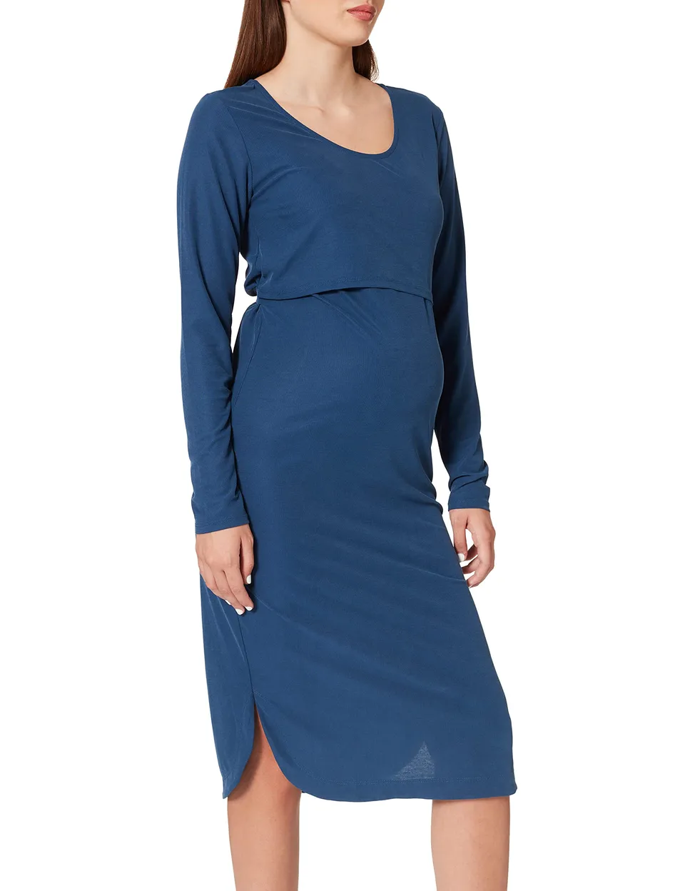 noppies-damen-umstandskleid-nurs-ls-lucky-lang-rmelig-blau-blue-c130-gr-e-38 image 1