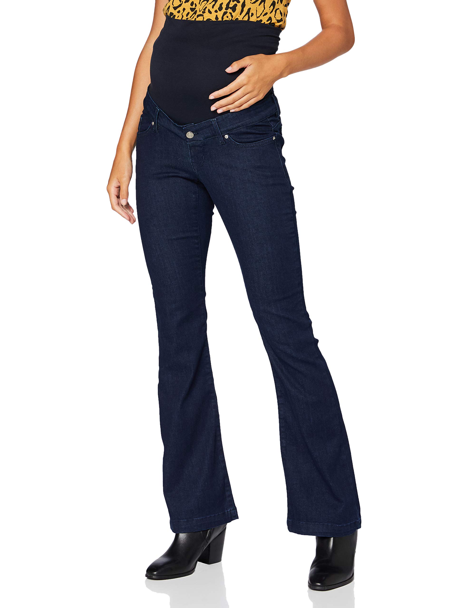 noppies-maternity-jeans-senna-flared-umstandsjeans-in-ink-blue-mit-st-tzbund image 1