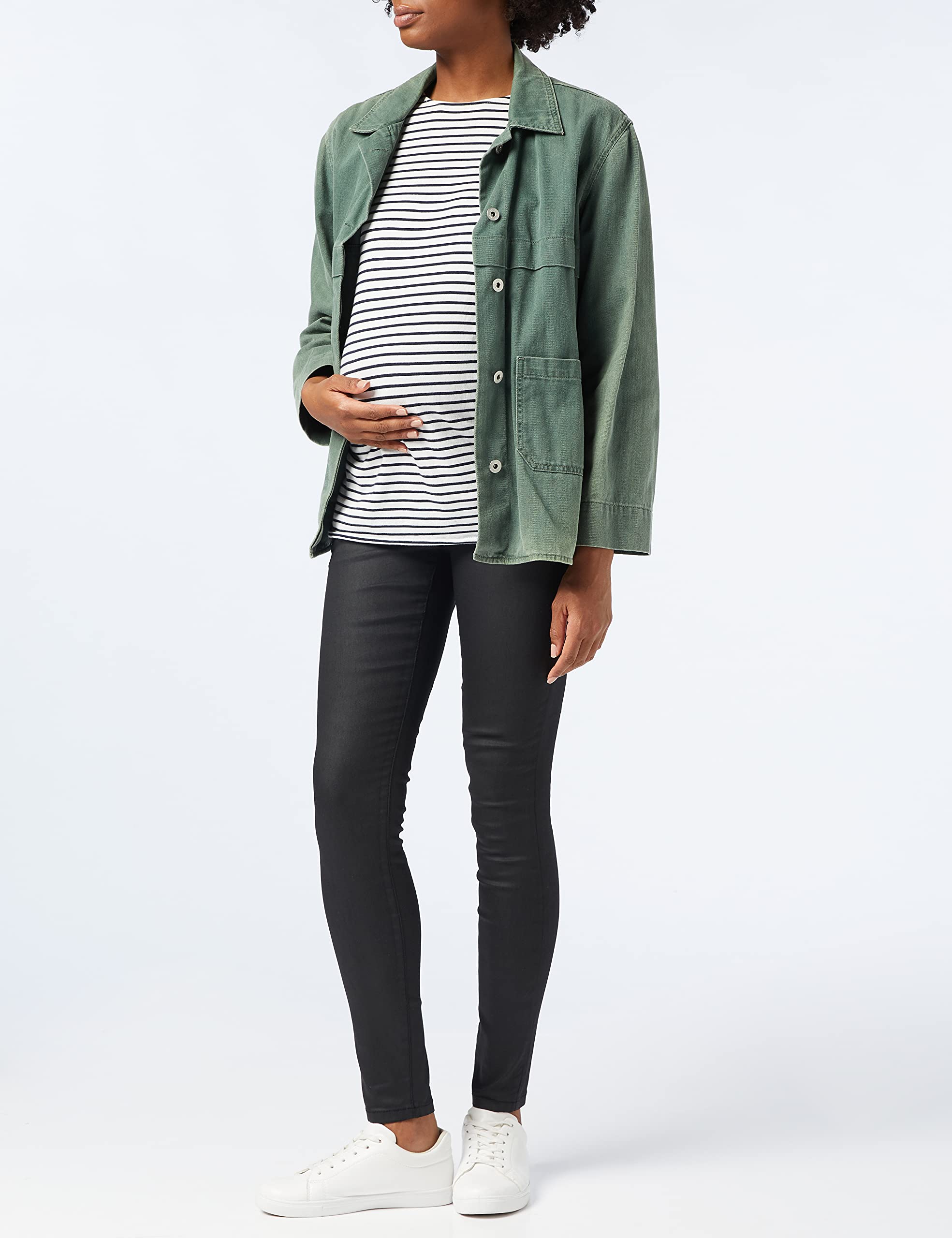 noppies-maternity-pants-otb-teddy-coated-beschichtete-umstandsjeans-mit-glanzloo image 2