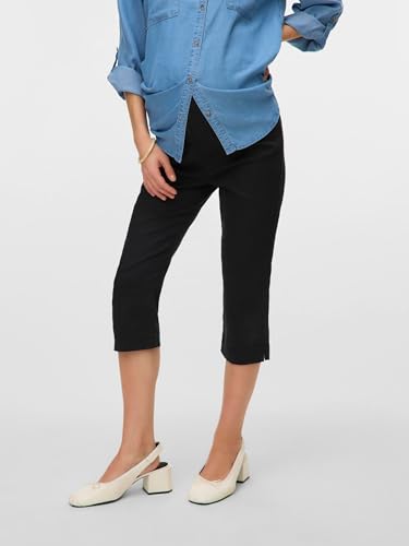 mamalicious-umstandshose-mit-hoher-taille-verk-rzter-l-nge-und-bauchband-normal- image 8