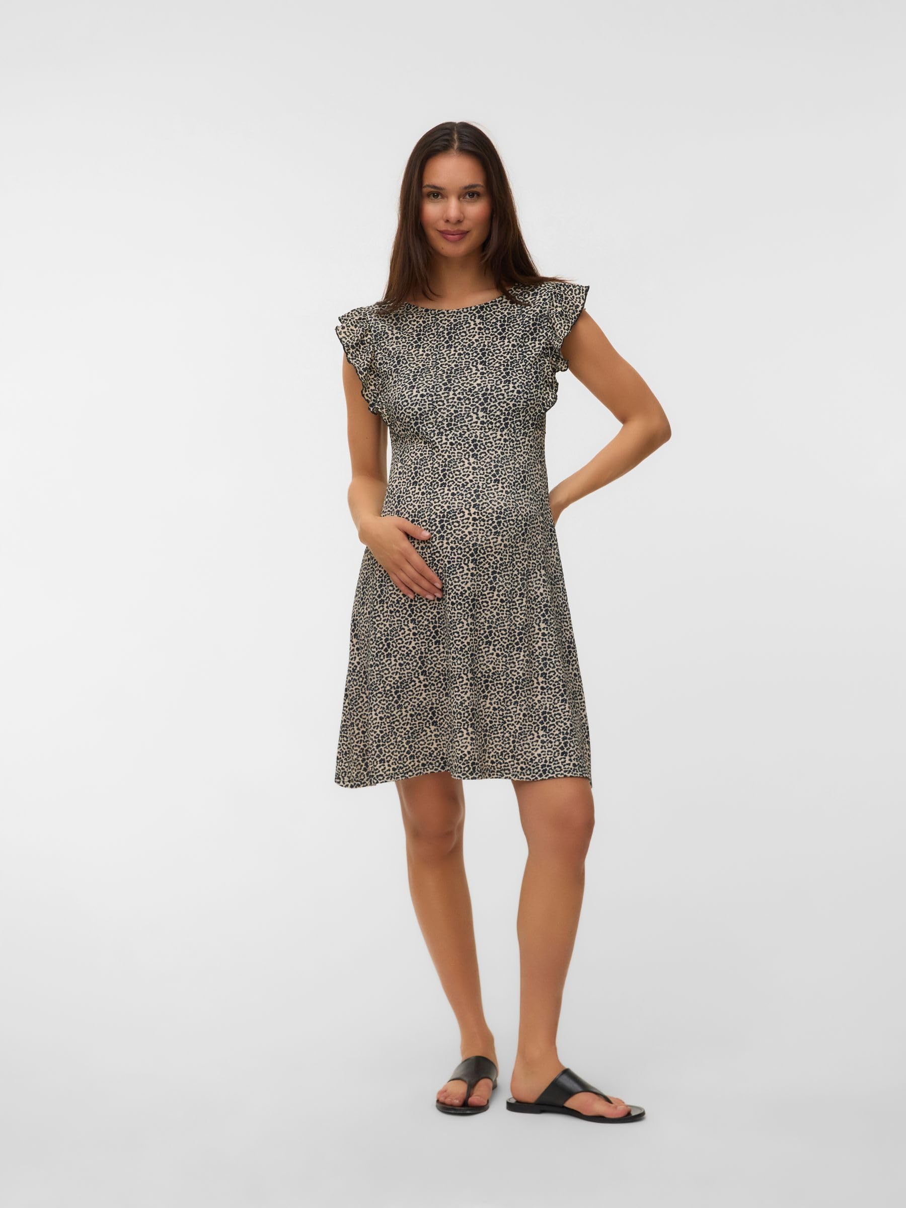 mamalicious-mleveline-umstandskleid-rmelloses-kleid-mit-rundhals-normal-geschnit image 3