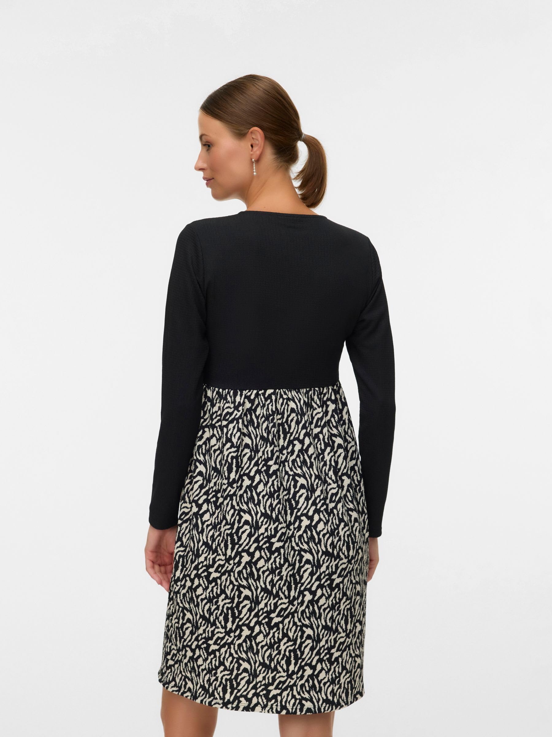 mamalicious-mlmari-umstandskleid-2-in-1-stillkleid-mit-v-ausschnitt-langarm-und- image 3