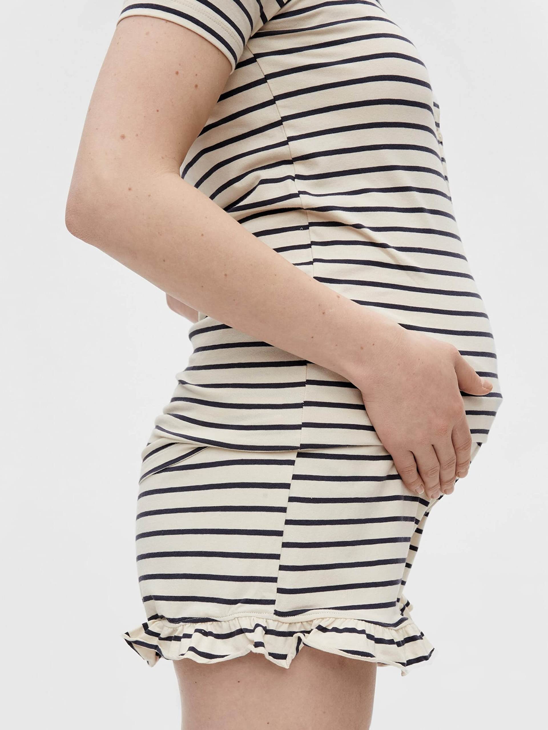 mamalicious-umstandshose-nadine-navy-creme image 6