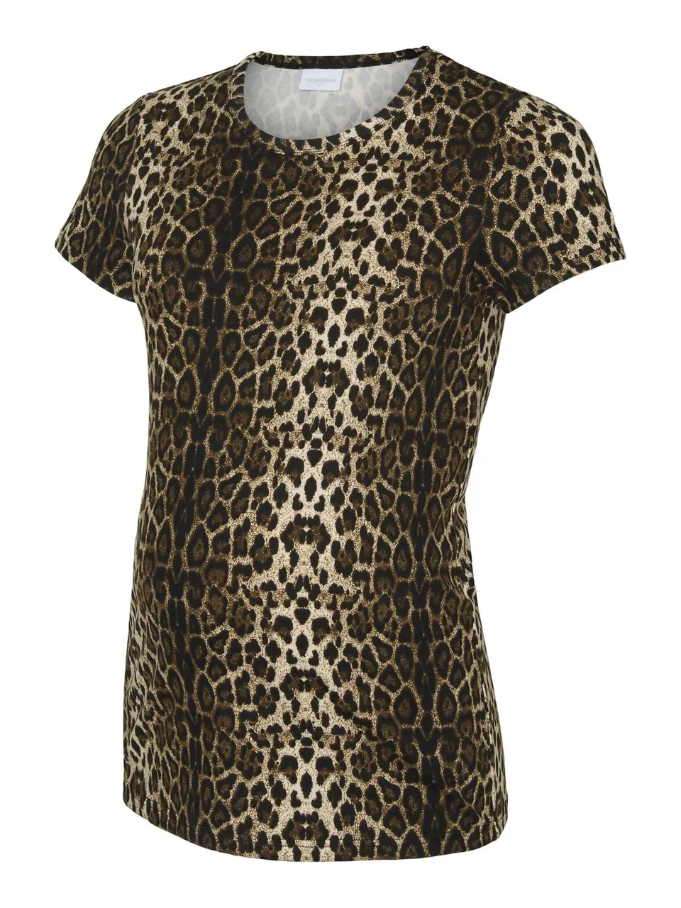 mamalicious-damen-umstandsbluse-kurzarm-top-mit-rundhals-und-allover-print image 1