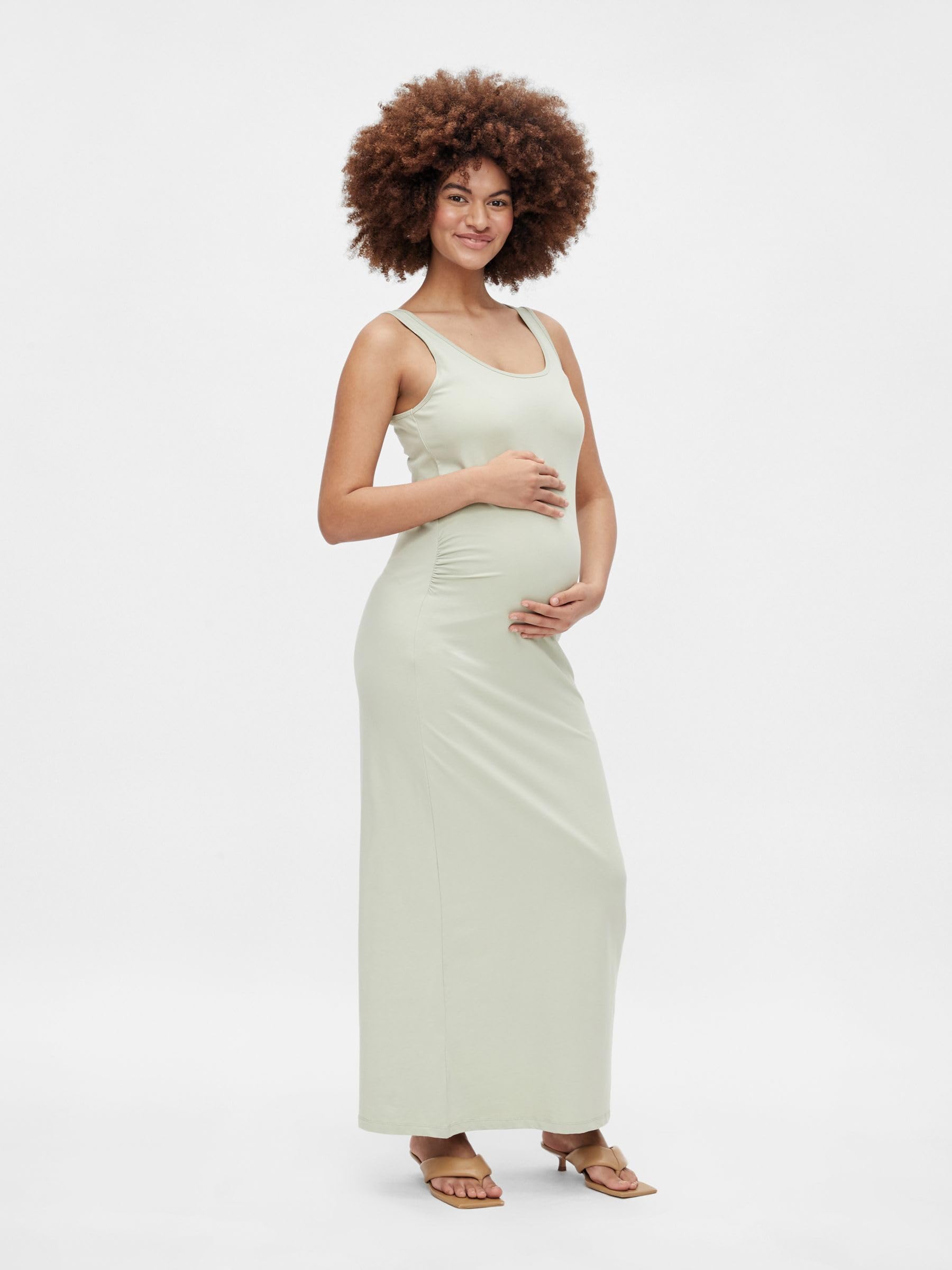 mamalicious-mlemma-s-l-maxi-dress-plain-a-schlichtes-k-rpernahes-umstands-maxikl image 2