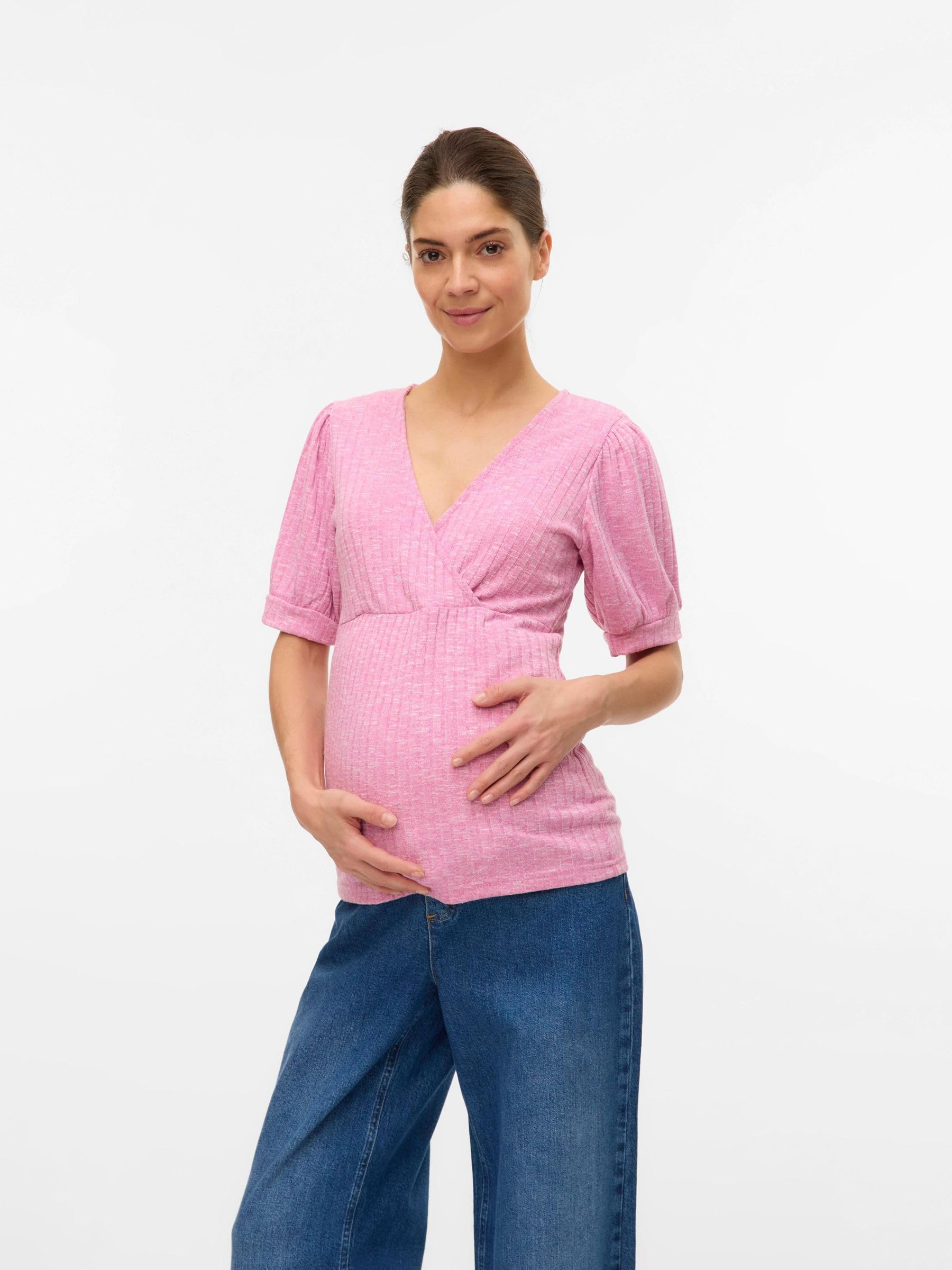 mamalicious-mlpilar-still-bluse-mit-v-ausschnitt-halbarm-und-wickel-stilllage-no image 6