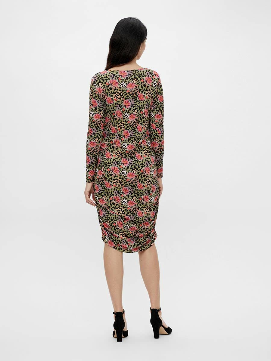 mamalicious-mlcharo-l-s-jersey-short-dress-a-elastisches-umstandskleid-mit-muste image 2