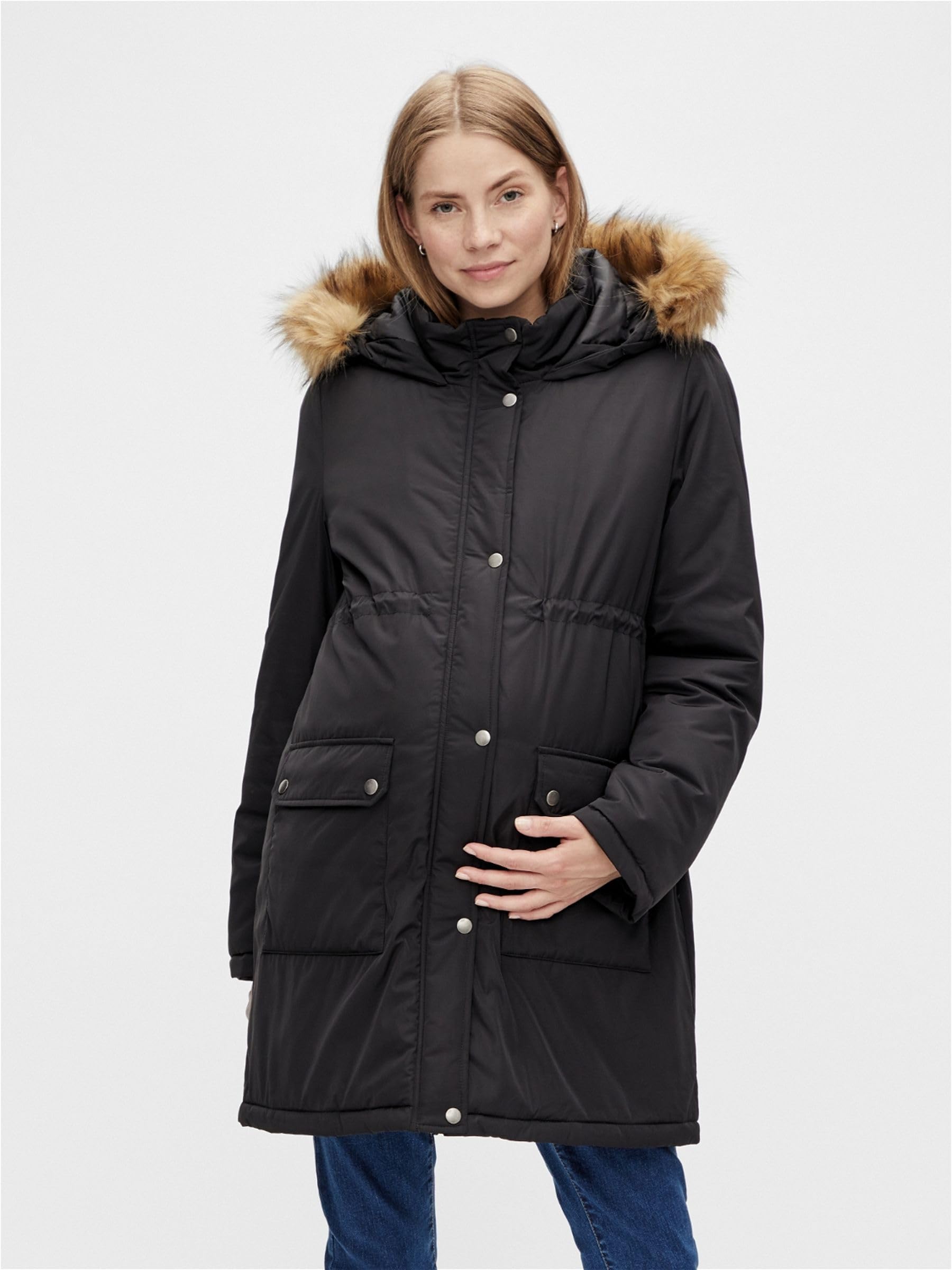 mamalicious-macy-bergangsjacke-umstandsjacke-schwarz-gr-e-m-wasserabweisend-mit- image 2