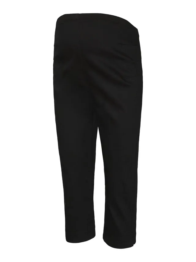 mamalicious-umstandshose-mit-hoher-taille-verk-rzter-l-nge-und-bauchband-normal- image 1
