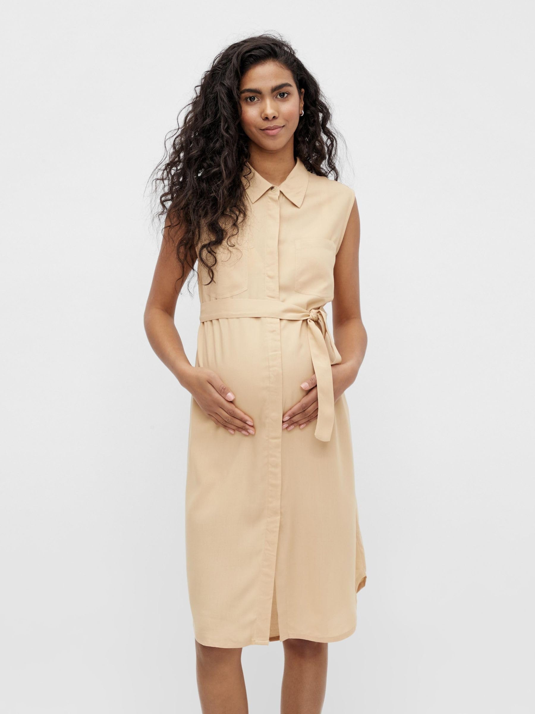 mamalicious-mlmercy-hemdblusenkleid-umstandskleid-im-hemdblusen-stil image 2