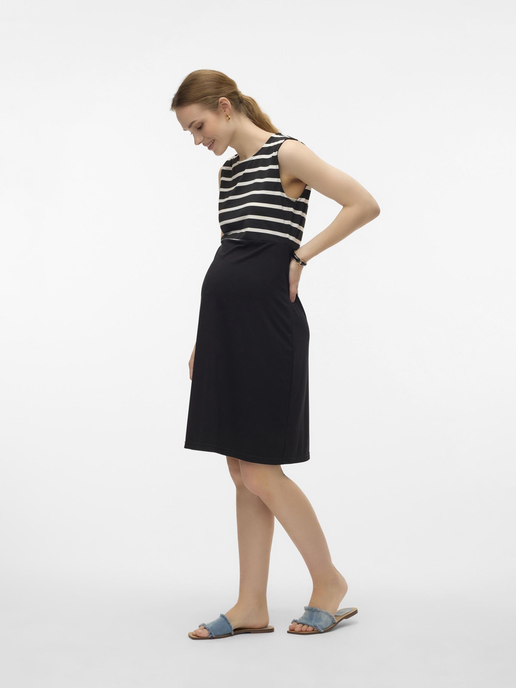 mamalicious-mlalaris-umstandskleid-rmelloses-kleid-mit-rundhalsausschnitt image 2
