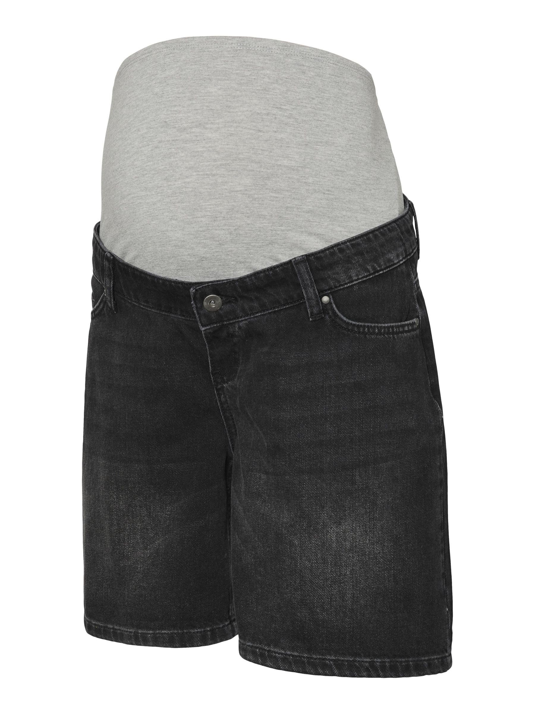 mamalicious-mlmila-umstands-jeans-shorts-mit-mid-rise-5-pocket-design-und-bauchb image 1
